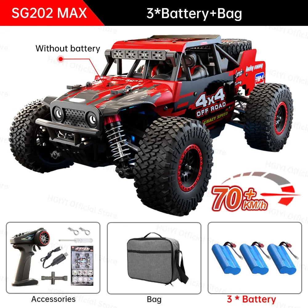 ZLL SG202 MAX/PRO 1:20 High Speed Drift Racing 70KM/H Or 50KM/H Brushless Motor 4WD RC Car Off Road Car Toys for For Kid Gift