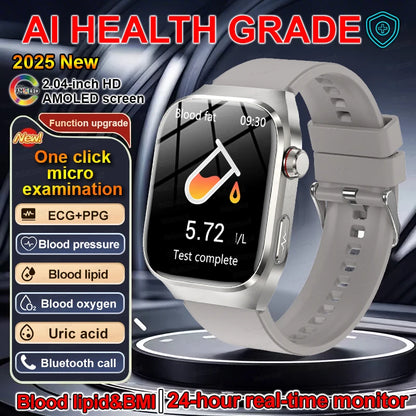 SmartWatch Voice Call Push reminder Physical examination Health Watch Blood Pressure UricAcid Blood Oxygen ECG Sport Smart watch