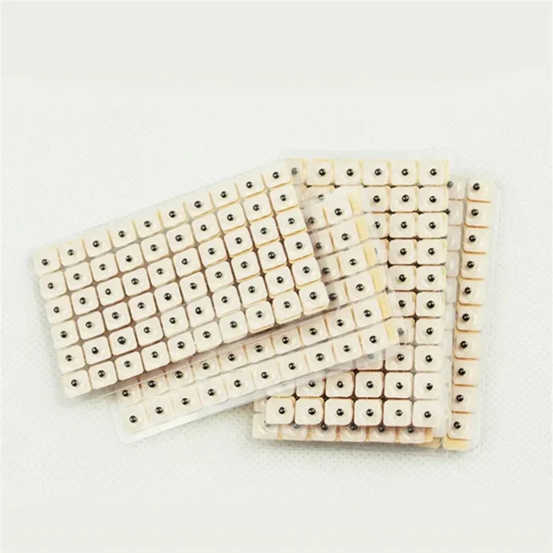 600Pcs Cowherb Seed Ear Stickers Auriculotherapy Acupuncture Massage Therapy Dredge Body Meridians Improve Vision Treat Insomnia.
