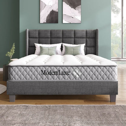 Orthopädische Kaltschaummatratze 90 x 200 cm, Matratze mit 7-Zonen-Taschenfederkernen, mittelfest – OEKO-TEX ®    Zertifiziert