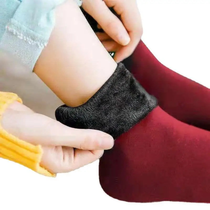 1/2/3/5/10Pairs Thermal Socks Women Winter Warm Thicken Fleece Short Socks Cashmere Wool Socks Snow Velvet Boots Home Floor Wear.