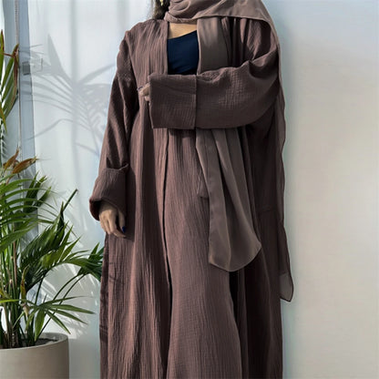 Modest Kimono Abaya Dubai Muslim Sets Islam Kaftan Dresses Kebaya Robe Femme Musulmane Abayas For Women Caftan Marocain Djellaba