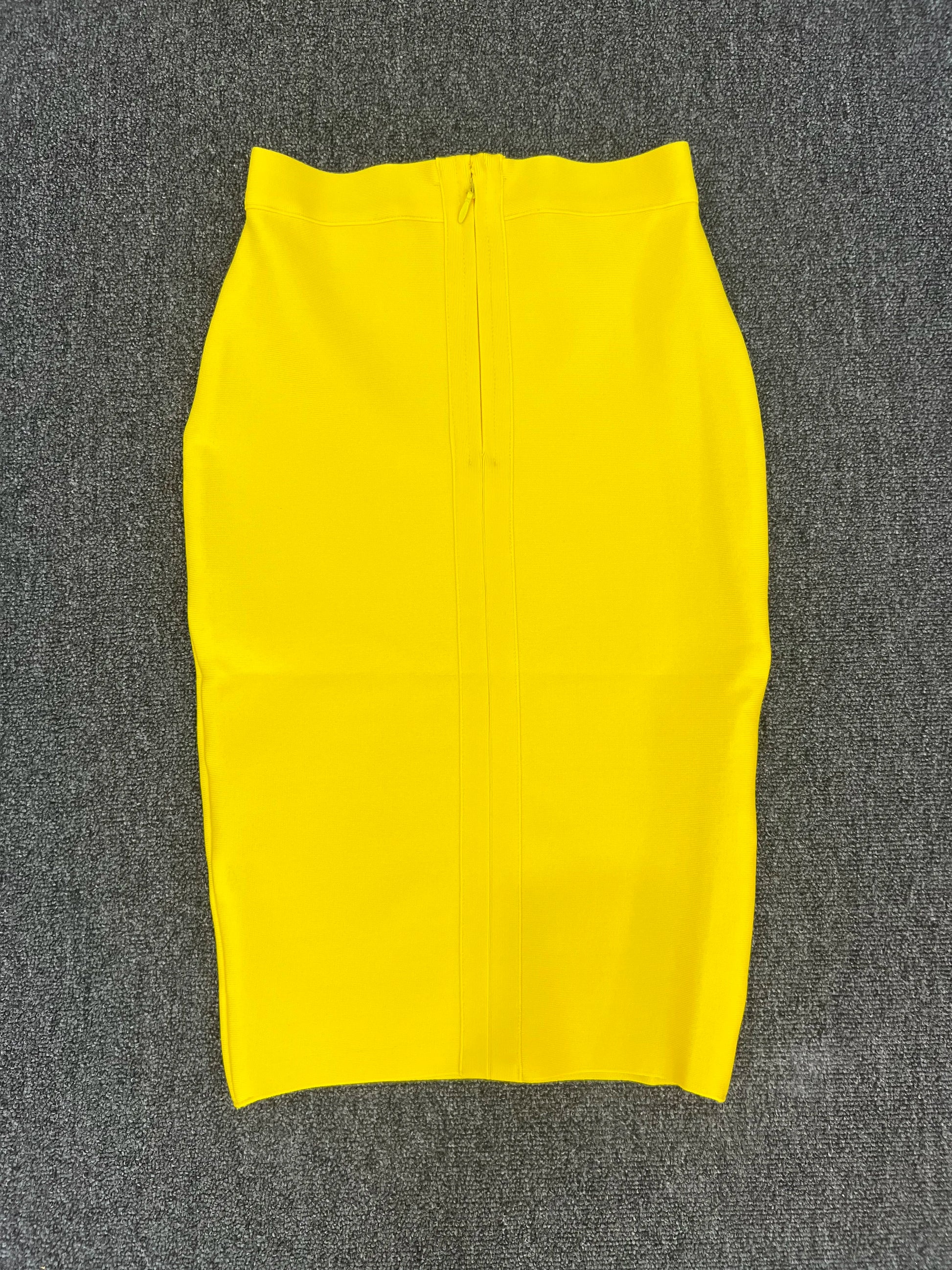 60CM Knee Length Stretch Bandage Skirts Women Candy Color Bodycon Pencil Skirt Ladies Elegant Office Business Formal XL XXL.