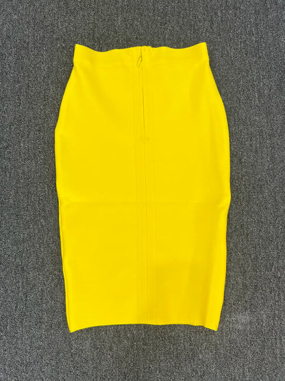 60CM Knee Length Stretch Bandage Skirts Women Candy Color Bodycon Pencil Skirt Ladies Elegant Office Business Formal XL XXL.