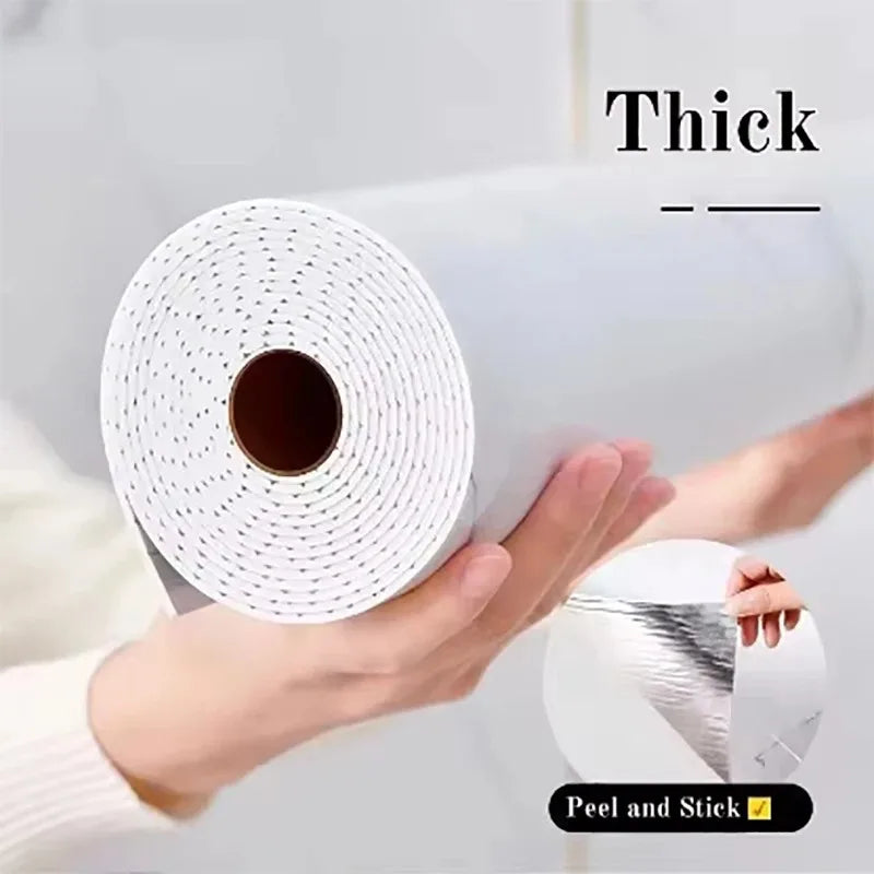 Thick foam marble wallpaper 1 roll waterproof and antifouling wall sticker self-adhesive wallpaper for bedroom and living room