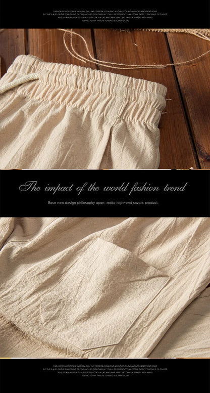 2025 Chinese Style Cotton Linen Casual Suits Spring Autumn Men's Long-sleeved Shirt and Pants Two-pieces Fashion Men Sets M-5XL.