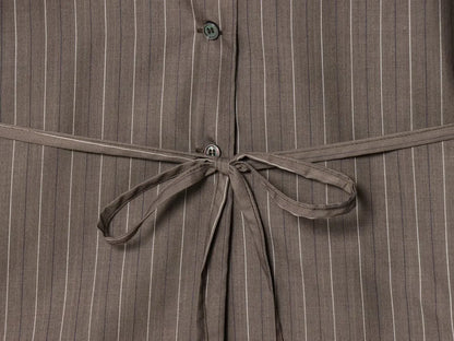 KONDALA Women Elegant Striped Blazer Suit Slim Button Blazer or Wide-leg Pants 2025 Spring Fall Fashion Mujer Commute Pants Set.