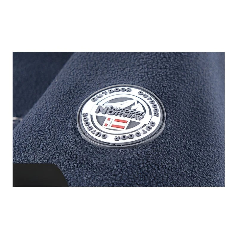 CHUJIE Men's autumn and winter fleece fashion graphenewarm hooded jacket outdoor hiking sports with thick fleece cardigan jacket.