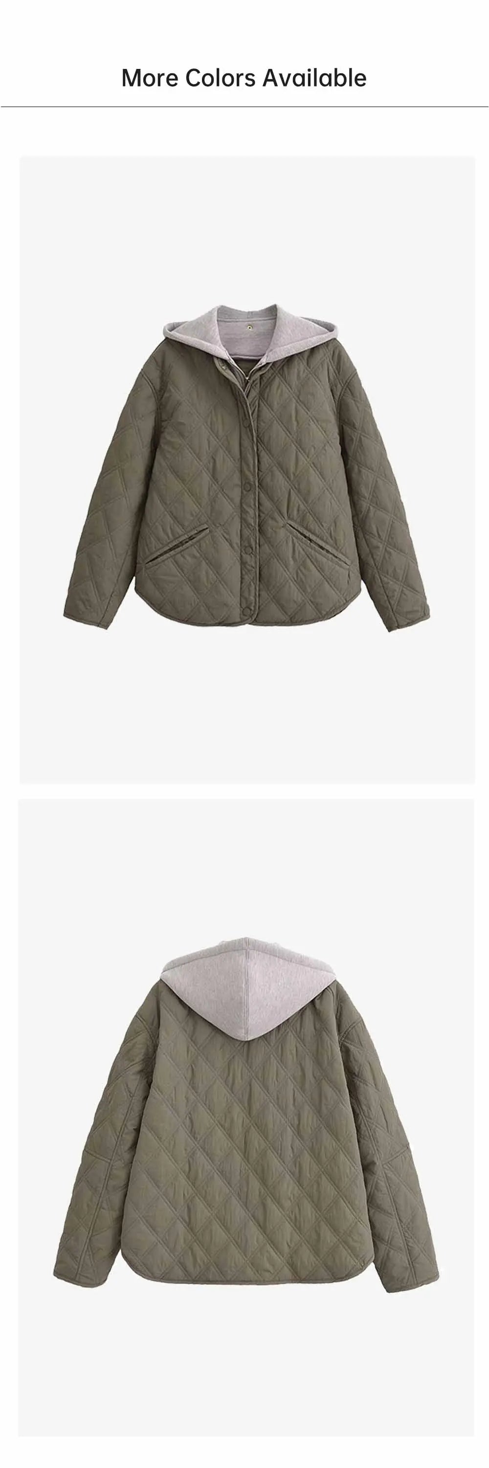 Unizera 2024 Herbst/Winter neues Produkt Mode lässig Damen Rundhals ausschnitt lose Langarm Kapuzen jacke Top.