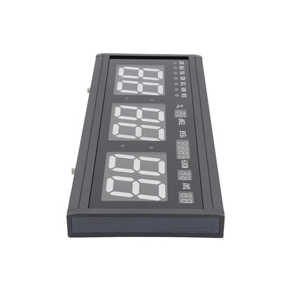 Wanduhr, Wanduhr mit Datumstemperatur, digitale LED-Wanduhr für Schlafzimmer, Esszimmer, Wohnzimmer, Eingänge, Büro
