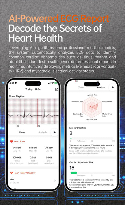 2025 New For HUAWEI Health MonitorUric Acid Blood Pressure Blood oxygen Body Analysis Smart Watch ECG+PPG Clock Smartwatch Men.