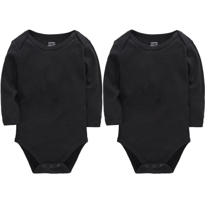 Honeyzone 3PCS Schwarz Baby Jungen Kleidung Sets Langarm Body Baumwolle Weiche Overalls Unterwäsche Neugeborenen Loungewear Infant Outfit.
