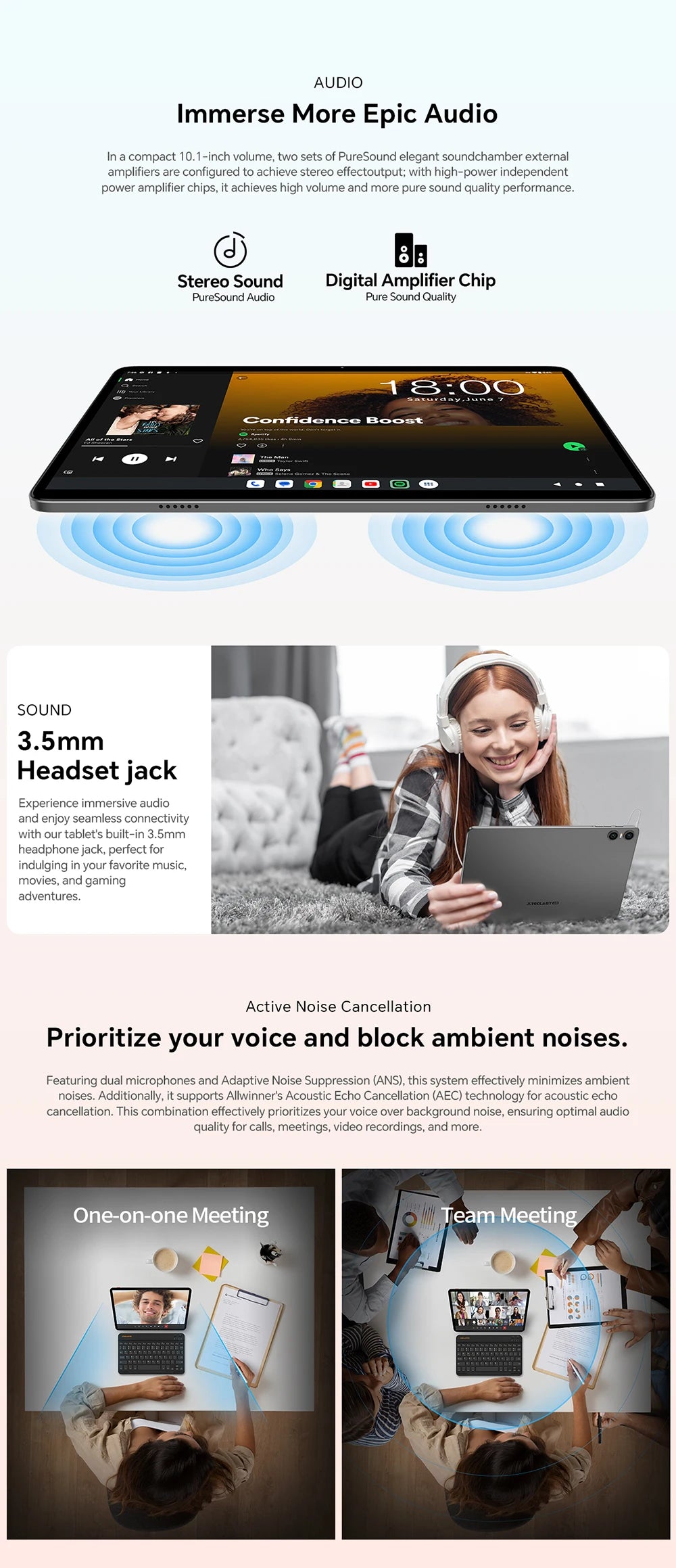 Teclast P30T Set 10" Tablet Android 14 Max 12Gb Ram 128Gb Rom T606 8-Core All-In-One Keyboard/Case/Mouse/Stylus/Headphone/Stand.