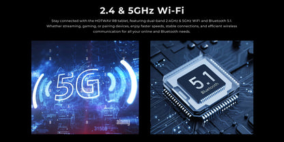 HOTWAV R8 Rugged Tablet 10.1'' HD+ Display 10800mAh Massive Battery Pad Android 14 OS Octa-core 4GB 128GB Tablet PC Global