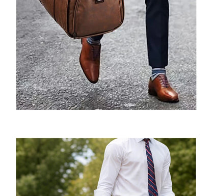 2025 Neue Herren-Anzugtasche aus Leder mit großem Fassungsvermögen, wasserdicht, für Wochenendaisen, Business, umwandelbare 2-in-1-Handgepäcktasche.