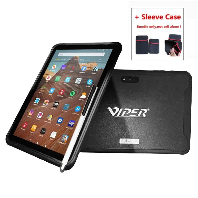 Gift Stylus Pen Type-C 10.1'' Android 12 Water /Drop /Dust Resistant Tablets 3GB RAM 64GB ROM Dual Camera HDMI Port 6000mAh Z11.