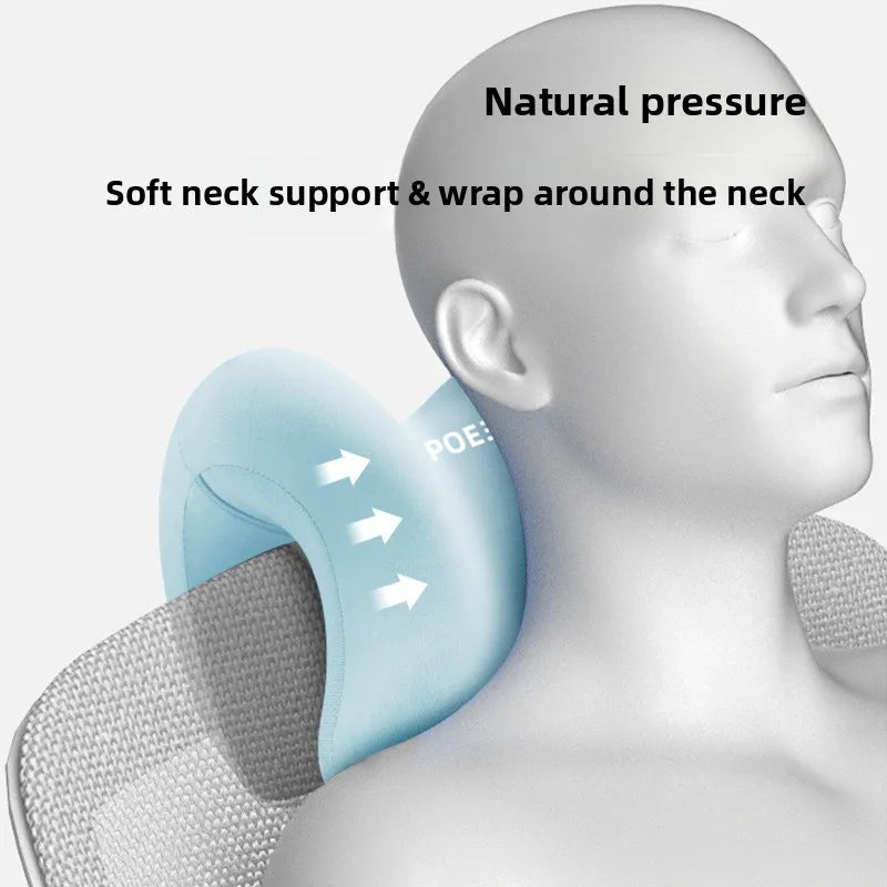 Memory Foam Office Chair Head Support Pillow for Computer Chairs Adjustable Headrest Nap Pillow for Sleeping & Working Removable.