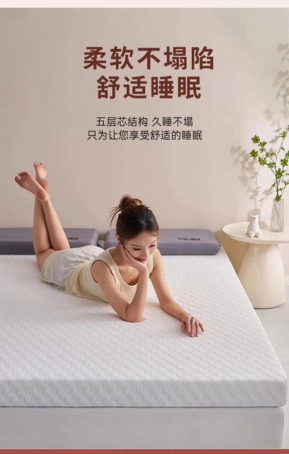 Anpassbare Memory-Schaum-Latexmatratze, Heimbettmatratze, weiches Schlafzimmerkissen, speziell für Mietzimmer