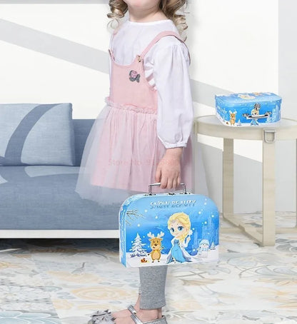 Kids Tea Party Set For Little Girls Mermaid Gift Pretend Toy Tin Tea Set Princess Tea Time Kitchen Pretend Play Tea Set Gift.