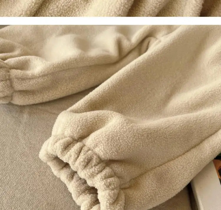 2025 Autumn Winter Boys Clothing Set Double-Sided Velvet Letter Print Thick Hoodies+Pants 2Pcs Suit For 1-8Y Girls Warm Outfit.