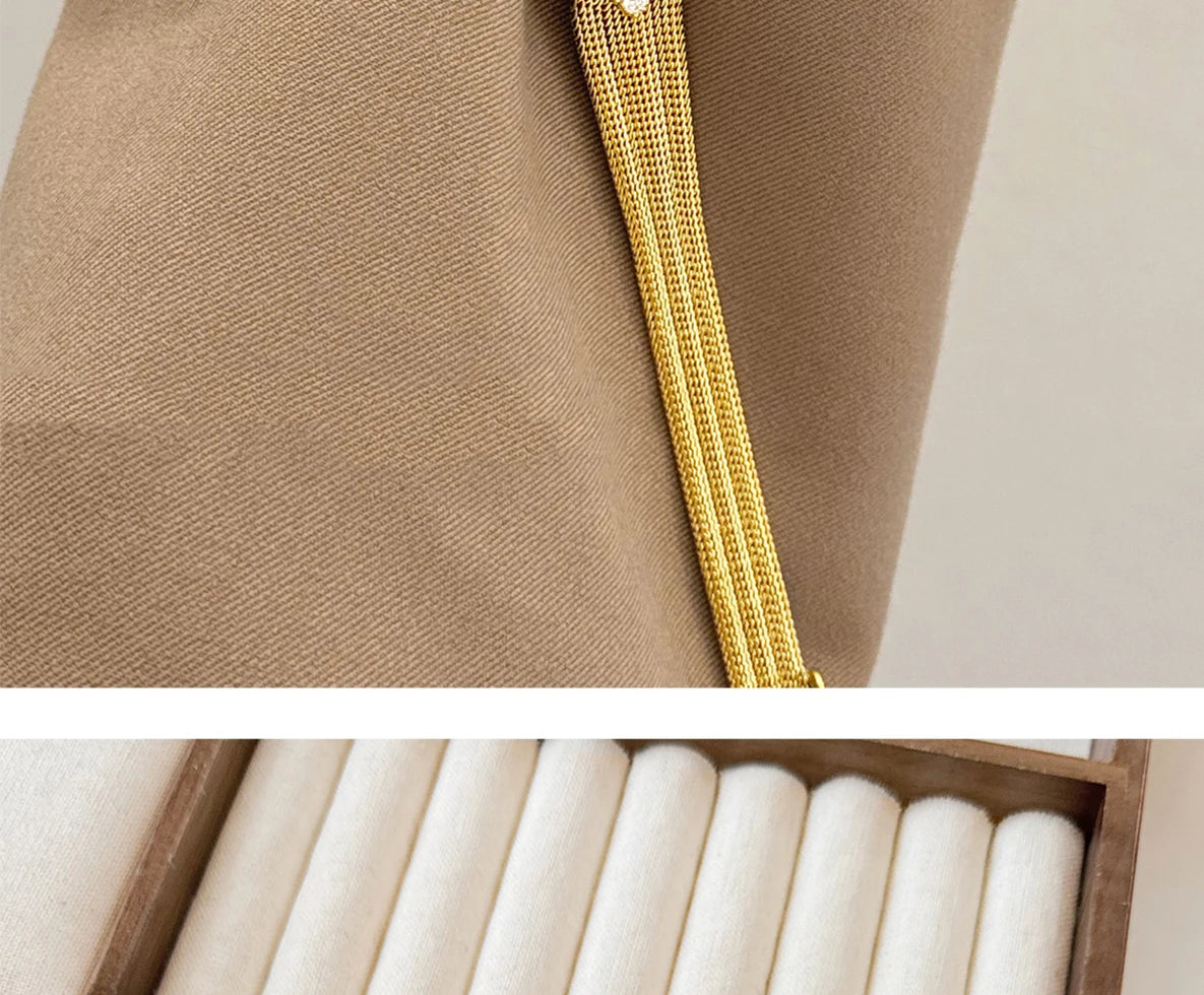 GEDI Watch Gold Silver Diamond Inlaid Steel Strip Women's Wristwatch Vintage Niche Light Luxury Temperament Quartz Watch Woman.