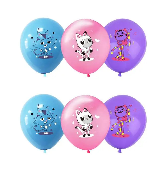 Disney Gabby Puppenhaus Geburtstag Party Dekoration Ballon Servietten Kinder Einweggeschirr Thema Party Supplies Kinder Geschenke
