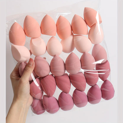 7piece/18piece makeup sponge set, suitable for liquid BB cream powder application, makeup egg dry wet dual-use powder puff.