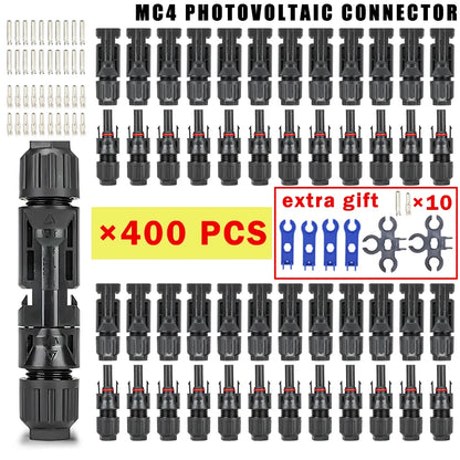 400/200/100/40/20/10 Pcs Photovoltaic Solar Connector 1000V30A Wholesale Panel Connectors Kit for PV/MC Cable 2.5/4/6mm².