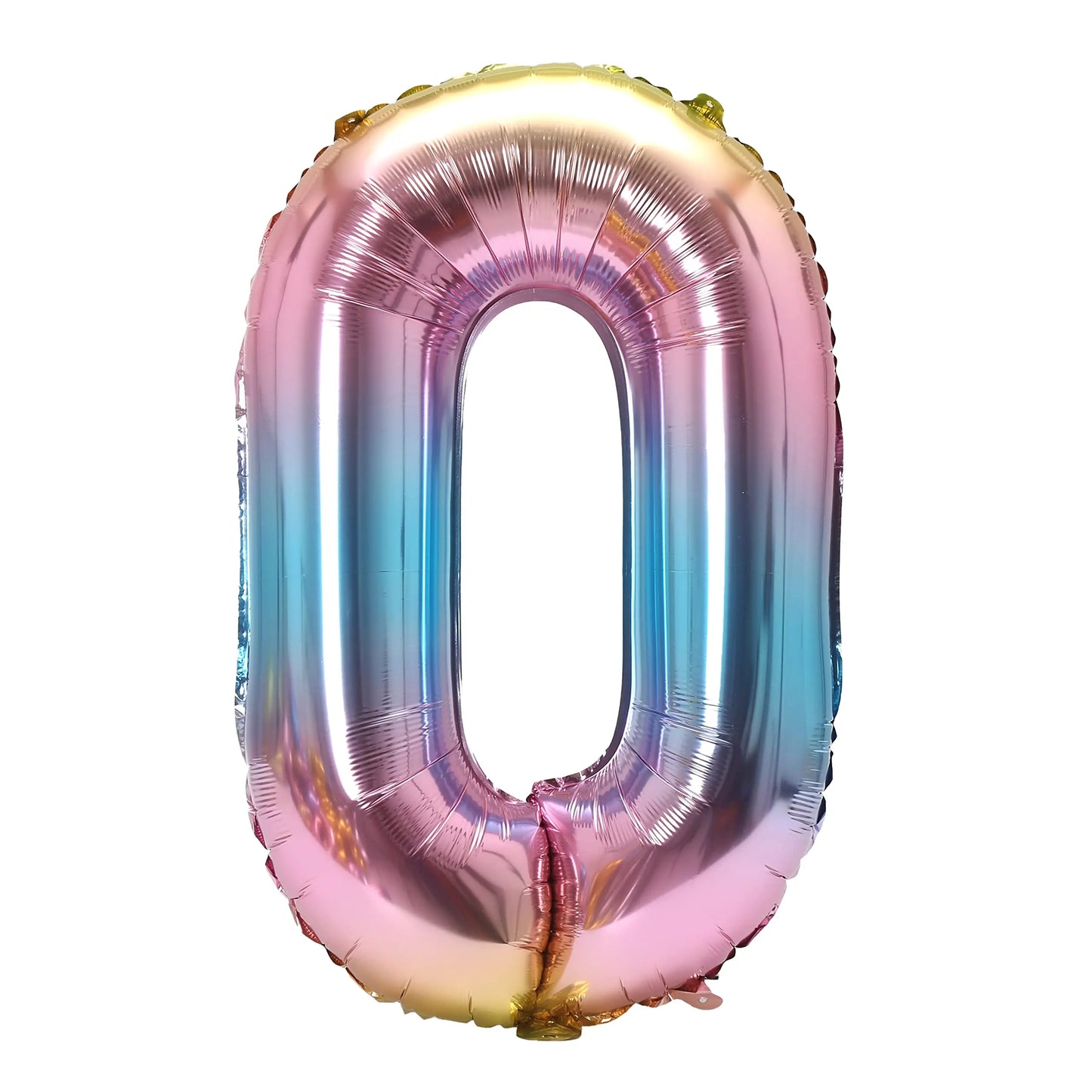 32 Zoll Regenbogen-Farbverlaufs-Zahlen-Folienballon 1-9 für Kindergeburtstag, Party-Dekoration, Babyparty, Brautparty, weitere Optionen verfügbar