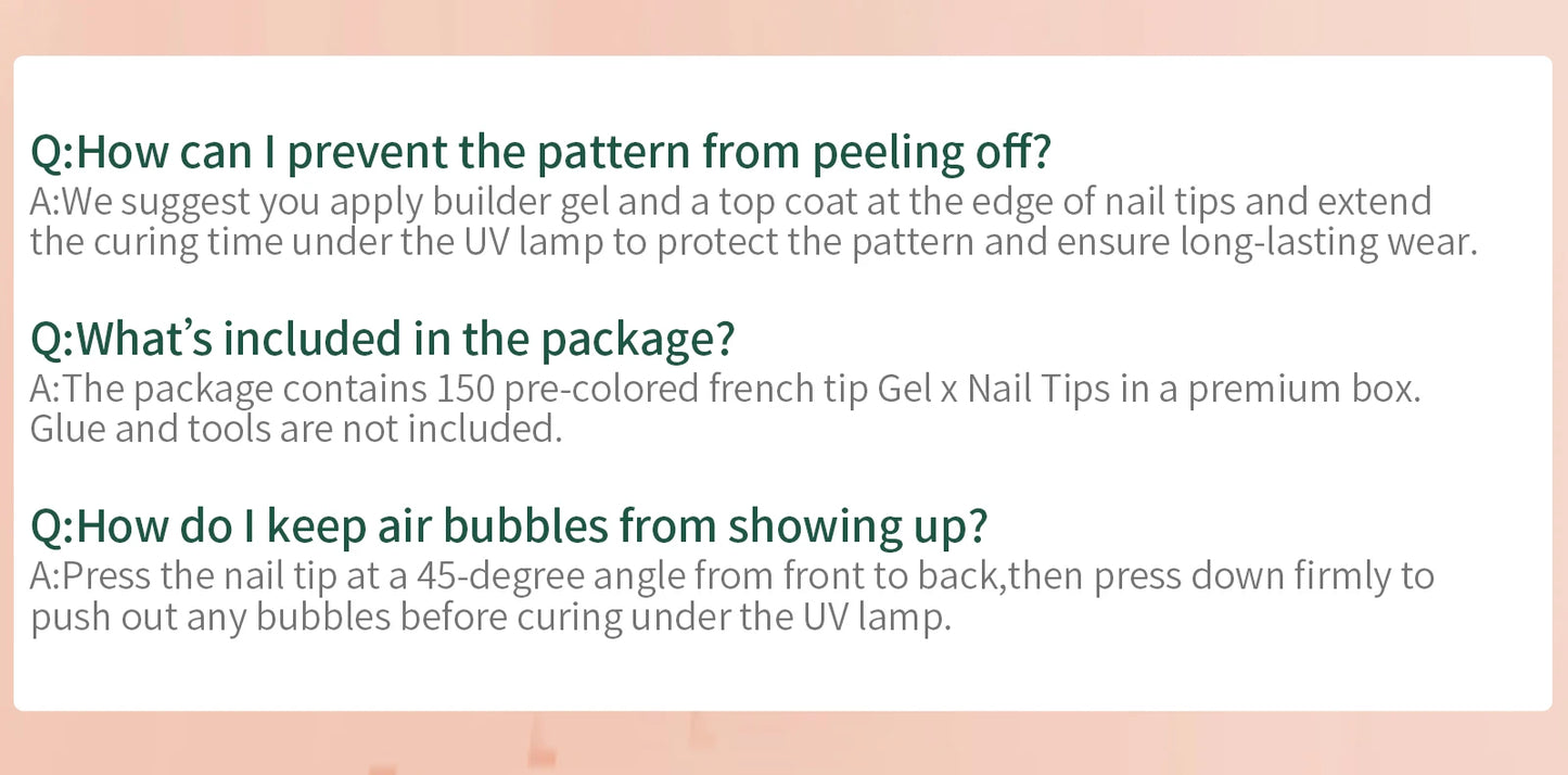 Nailpop 150Pcs French Gel Nail Tips Medium Almond Pre-Colored Press on Nails Skin Tones Soft Gel Nails False Nail Extensions.