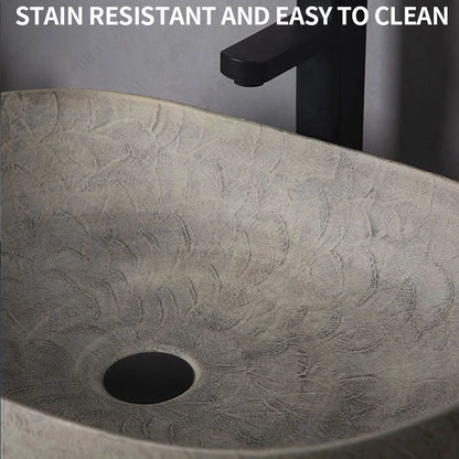 Keramik-Tischwaschbecken, ovales Badezimmergefäß, Waschbecken, Schüssel über der Theke, Kunstbecken, Toilette, Balkon, Waschtisch, Waschbecken, Arbeitsplatte, Waschbecken