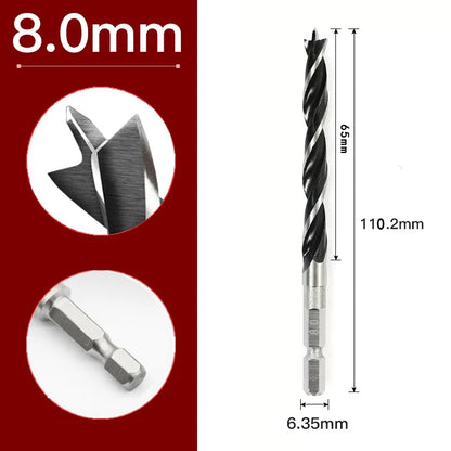 2/5/7 stücke 3/4/5/6/7/8/10mm Sechseckigen Griff Drei Spitzen holzbearbeitung Bohrer Set Holzbearbeitung Loch Reiben Power Tool