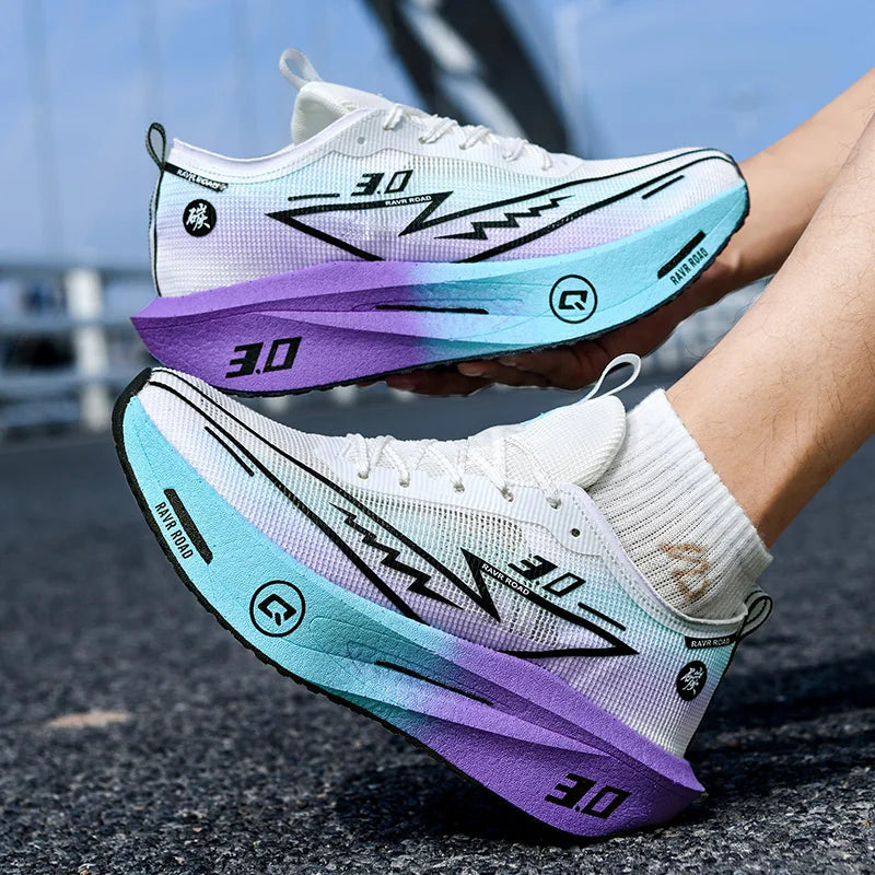 2025 Men Sports Running Shoes Q3 Casual Carbon Plate Marathon Breathable Lightweight Women's Comfortable Nonskid Sneakers.