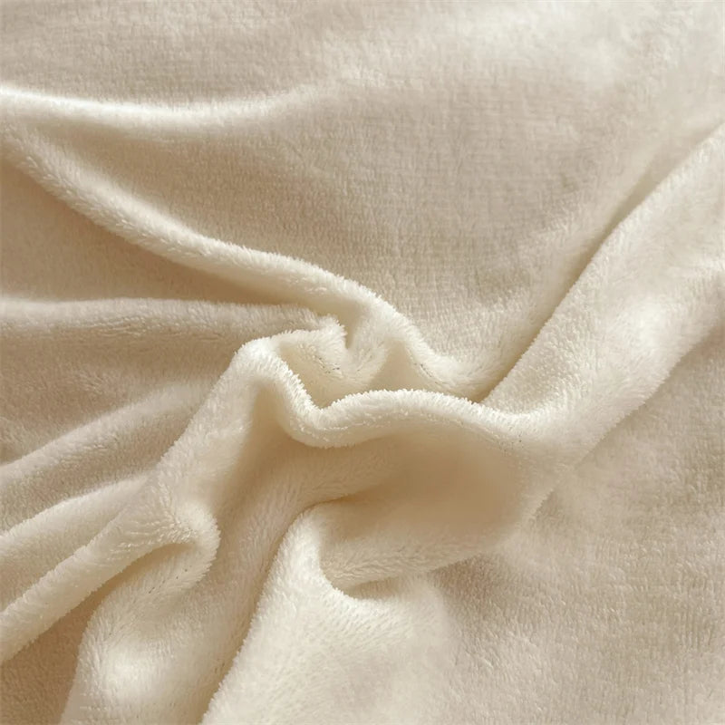 Luxury Faux Rabbit Fur Velvet Fleece Plush Soft Warm Bedding Set Super Comfortable Duvet Cover Set Blanket Bed Sheet Pillowcases