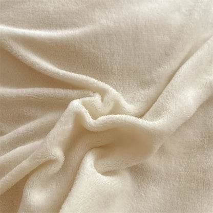 Luxury Faux Rabbit Fur Velvet Fleece Plush Soft Warm Bedding Set Super Comfortable Duvet Cover Set Blanket Bed Sheet Pillowcases