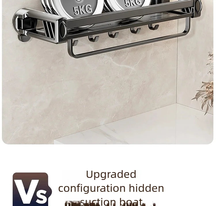 Versteckter Aufbewahrungsregal mit Saugnapf, Aufbewahrungskorb für Badezimmer und Toilette, lochfreie Wandaufbewahrung für Toilettenspüle