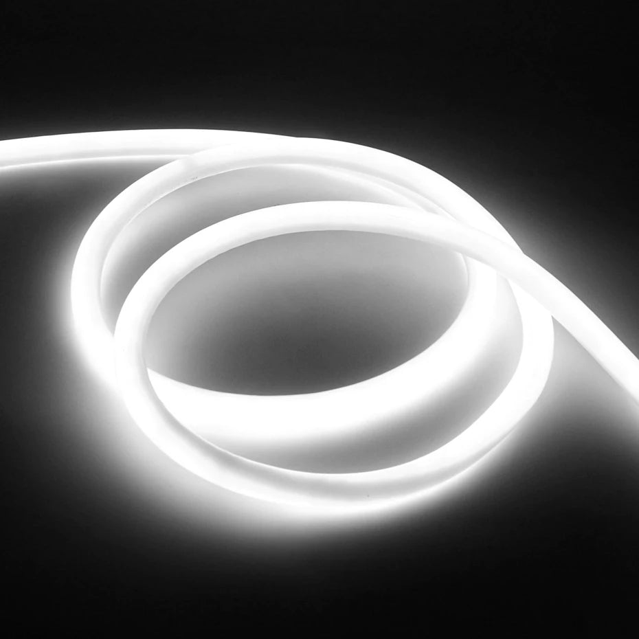 360 Round Tube 220V Flexible Rope Light 120leds/m LED Neon Light Strip  Cold White/Natural White/Red/Green/Blue/Pink Waterproof.