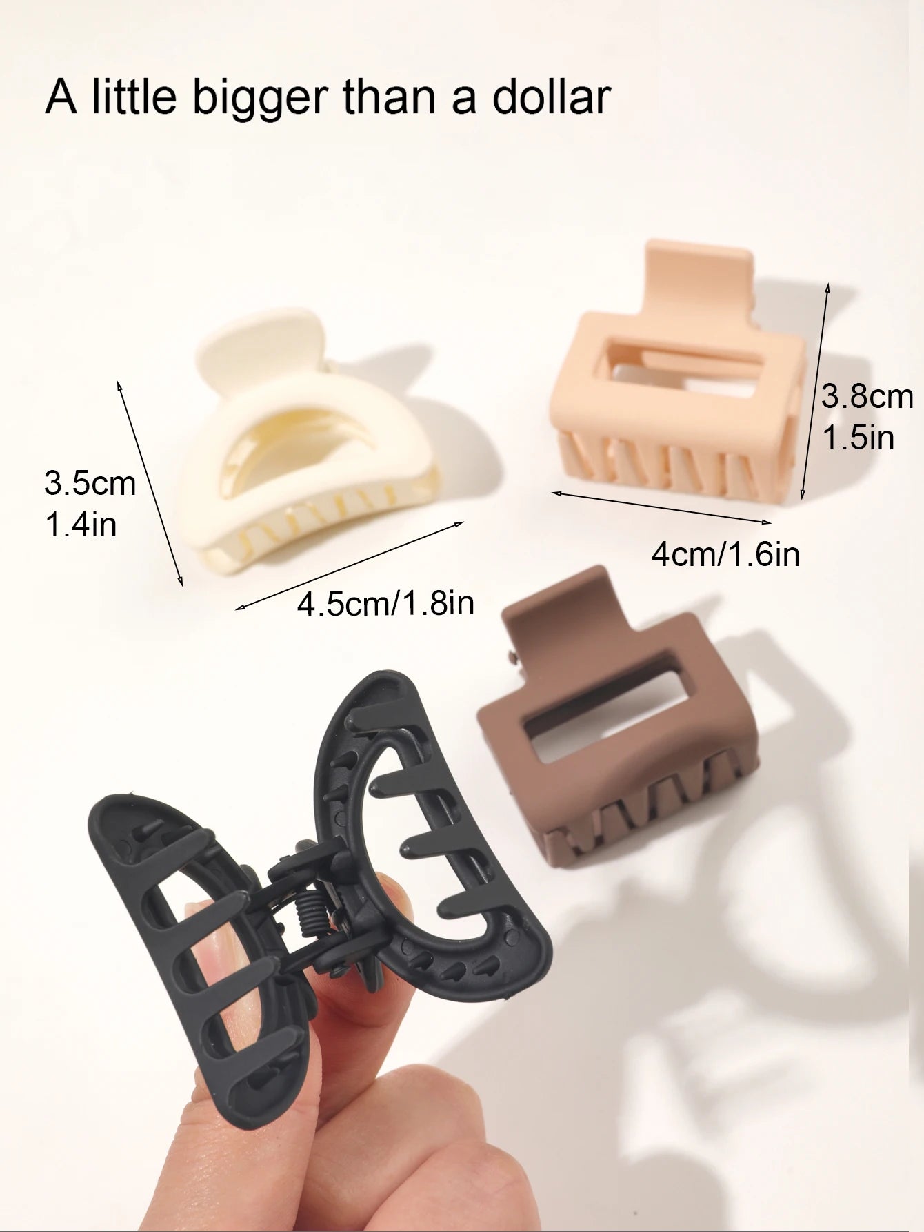 10 Pcs Pink Small Claw Clips Set,Matte Tiny Flower Jaw Clips for Women Girls,5 Style Nonslip for Thin Medium Fine Hair