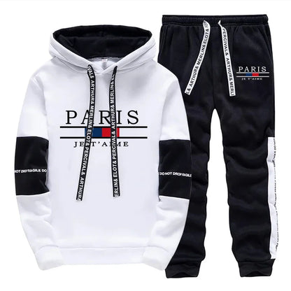 Hot Sale Men's Tracksuit Hooded Long Sleeves Casual Single Piece Sports Sweatshirts And Daily Sweatpants Comfort Outdoor Jogging.