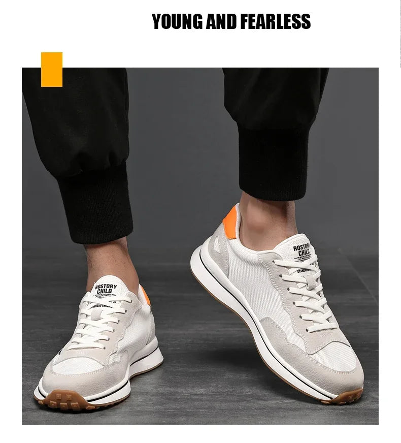 High Quality Flat/6/8 Cm Men Elevator Sneakers Summer Casual Trainers Height Increase Shoes Mesh Student Running Men Lift Shoes.