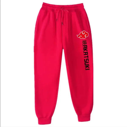 Fashion Print Men's Women's Jogging Hip Hop Pants Street Clothing Hot Selling Anime Pants Akatsuki Fleece Trousers S-3XL.