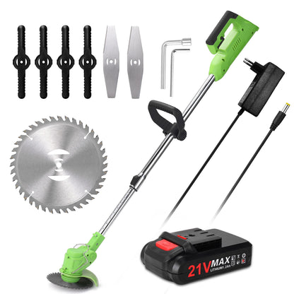 Elektrischer Rasenmäher, 25000 U/min, wiederaufladbar, kabellos, automatischer Rasentrimmer, tragbarer Haushaltsschneider, Garten-Trimmmaschine