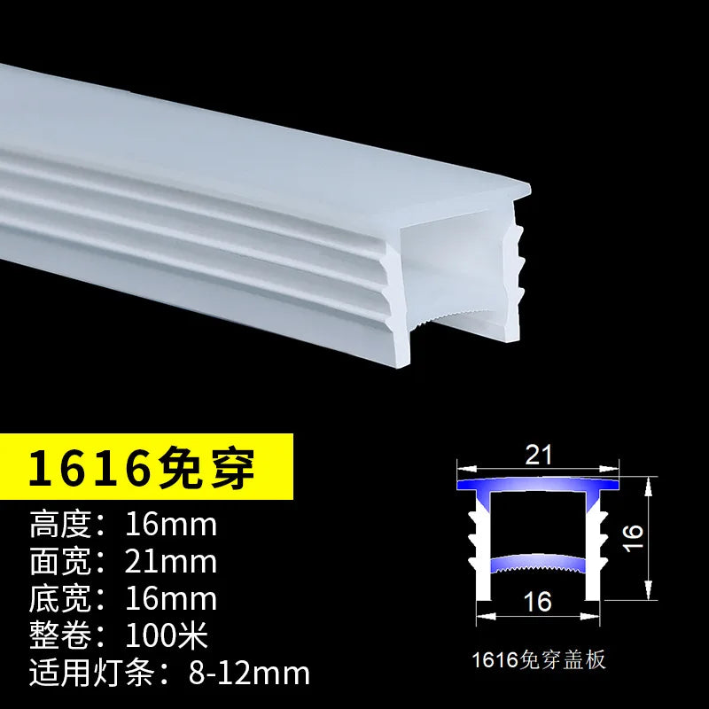 Flexible Embedded LED Neon Tube Silica Gel Covering Silicone Diffuse Channel DIY Outdoor Waterproof Strip Light WS2812B WS281