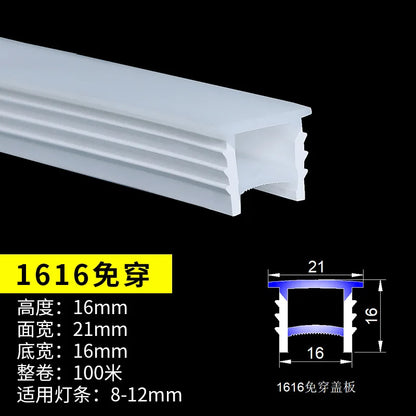 Flexible Embedded LED Neon Tube Silica Gel Covering Silicone Diffuse Channel DIY Outdoor Waterproof Strip Light WS2812B WS281