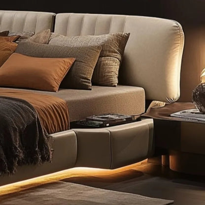 Elegantes, multifunktionales Kingsize-Bett, luxuriöses Design, ultimativer Komfort, Transformation im Schlafzimmer zur entspannenden Oase-Dekoration