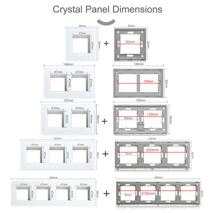 BSEED Zigbee EU/FR/UK/Universal Smart Steckdose Stecker Funktion Teile Mit Power Monitor Glas Rahmen DIY Teile Kostenlose Kombinieren.