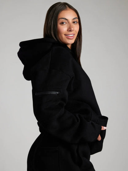 2025 Fitness Workout Outfits Autumn Winter Women Man Tracksuit Sport Pocket Sweatshirt Hoodies Sweatpants 2 Two Piece Set Lover.