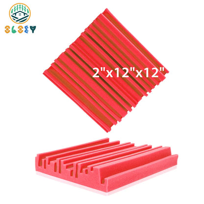 Sound Absorbing Equipment 6/12/24 Pcs, Home Music Noise Isolation Wall Panel, Broadband Acoustic Panels Soundproof Foam Padding