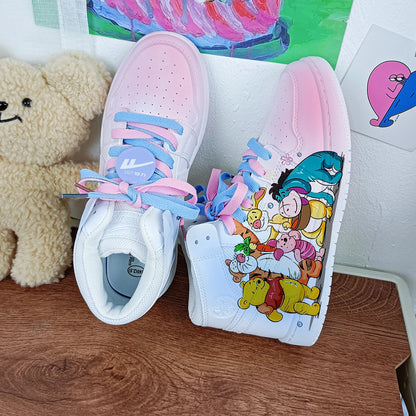 New The Disney family cartoon girls  princess cute Casual shoes non-slip soft bottom sports shoes for girl gift.
