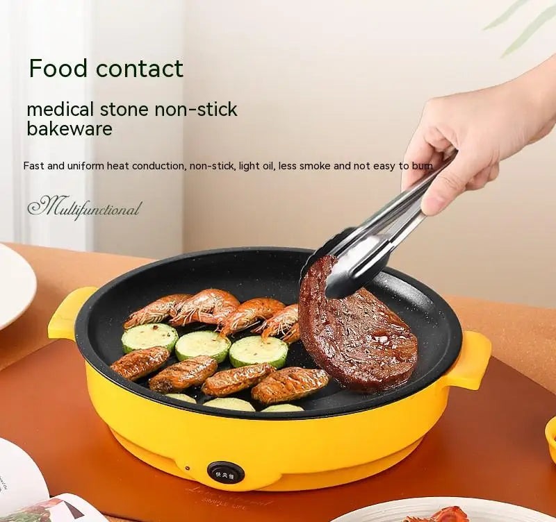 Electric Roasting Pan Household Multifunctional Barbecue Pan Electric Roasting Pan Barbecue Oven Electric Roasting Oven.